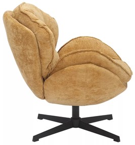 Otočné křeslo Betty hořčicové