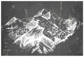 Obraz - Ilustrácie hôr (90x60 cm)