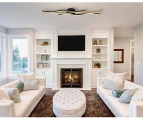 Globo 67206DW - LED Prisadený luster GERONIMO LED/35W/230V čierna/hnedá