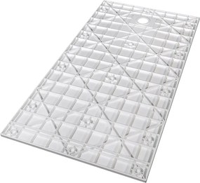 Besco Obdĺžniková sprchová vanička z SMC kompozitu VEXO MARBLE R 100x80 (120x80, 120-180x90) BESCO-Rozmery: 100x80