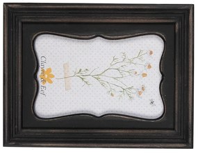 Čiernohnedý obdĺžnikový drevený rámček - 8*2*23 cm / 13*18 cm