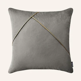 Svetlosivá obliečka Be Glam Simple 45 x 45 cm