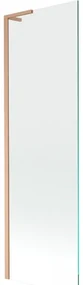 Mexen Next L, 1-krídlová vaňová zástena 60 x 150 cm, 6mm číre sklo, medený profil, 895-060-000-03-00-65
