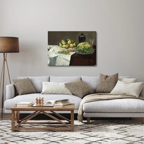 Obraz - Edouard Manet, Still Life with Melon and Peaches, reprodukcia (70x50 cm)