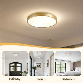 Brilagi - Stmievateľné LED svietidlo GLASS POOL DOUBLE LED/48W/230V 40 cm zlaté + diaľkové ovládanie