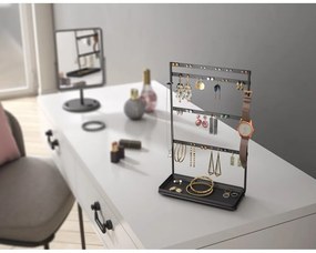 Čierny organizér na šperky Metaltex My Pendants