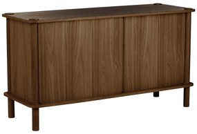 Hnedá komoda z dubového dreva s posuvnými dverami 135x73,5x48 cm Italic – UMAGE