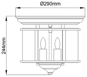 Hinkley HK-GENTRY-F-PN - Stropné svietidlo GENTRY 3xE14/40W/230V lesklý chróm