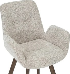 Dizajnová otočná stolička Yanisin taupe / hnedá