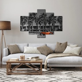 Obraz - Retro červené auto (150x105 cm)