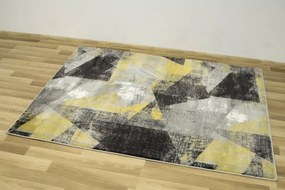 Koberec Victoria B885A sivý / žltý
