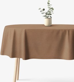 Goldea oválny obrus peru - hnedý 140 x 200 cm
