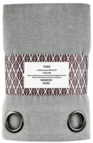 Záves Pure na priechodkách 135x180 svetlo šedá Merkury Home