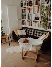 Ahojbaby Mojžišov košík pre bábätko Paper Dream white + matrac Basic