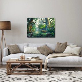 Obraz - Ilustrácia tropického lesa (70x50 cm)