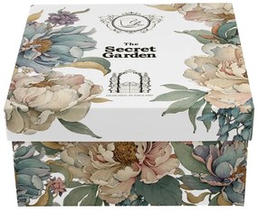 Porcelánová šálka na nohe s podšálkou Royal Peony White 250 ml