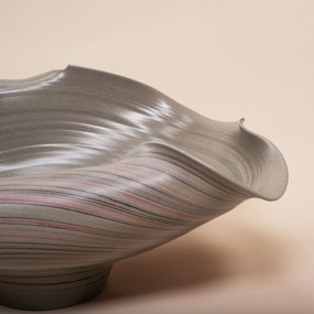 Rea Handmade Art, keramické umývadlo na dosku 530x380x220 mm, béžová-hnedá, REA-U6327