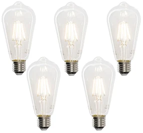Sada 5 inteligentných LED žiaroviek E27 ST64 4,5W 470 lm 1800-4000K