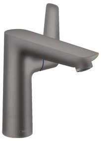 Hansgrohe Talis E, páková umývadlová batéria 150 s odtokovou súpravou s ťahadlom, kefovaná čierna chrómová, HAN-71754340
