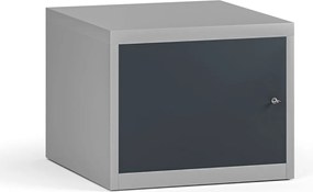 Závesná dielenská skrinka na náradie G345 k pracovným stolom do dielne, 565 x 580 x 450 mm, grafit