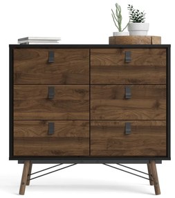 Tmavohnedá komoda Tvilum Ry, 102 x 95 cm