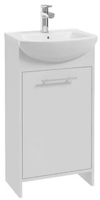 Kúpeľňová skrinka s umývadlom Karo 50 biela