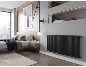 Mexen, Panelový radiátor Mexen C22 600 x 800 mm, bočné pripojenie, 1322 W, čierny - W422-060-080-70