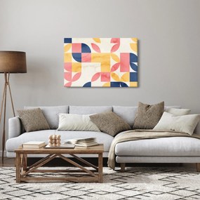 Obraz - Abstrakcia s retro vzormi (90x60 cm)
