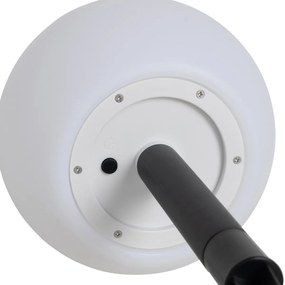 Vonkajšia lampa biela 20 cm vrátane LED IP44 solárny RGBW - Ludger