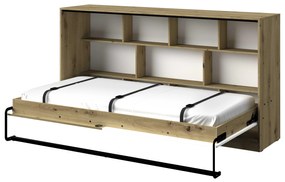 Výklopná posteľ AUGUSTA 90 x 200 cm horizontálna; matná, 3 varianty Barva: šedá