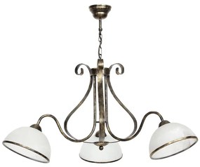 Luster na reťazi ANTICA 3xE27/60W/230V