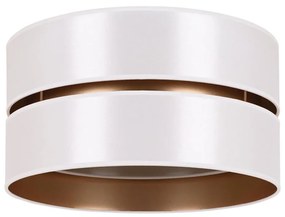 Duolla - Stropné svietidlo DUO 1xE27/15W/230V pr. 40 cm biela/zlatá