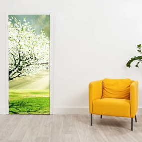 Fototapeta na dvere - Strom na lúke (95x205cm)