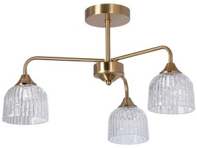 Luster na tyči 3xE14/60W/230V zlatá