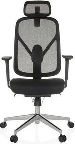 XXXLutz OTOČNÁ STOLIČKA, sieťovina, čierna MID.YOU - Online Only kancelárie - 001918056202