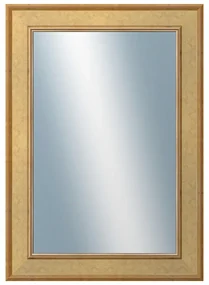 DANTIK - Zrkadlo v rámu, rozmer s rámom 50x70 cm z lišty TOOTH zlatá (2778)