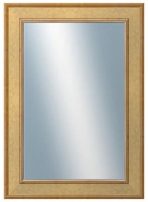 DANTIK - Zrkadlo v rámu, rozmer s rámom 50x70 cm z lišty TOOTH zlatá (2778)
