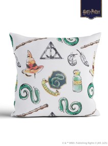 Obliečka na vankúš mikroplyš Harry Potter 40 × 40 cm - Slizolin
