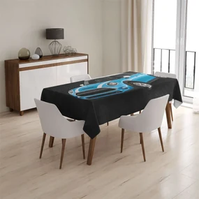 Sablio Obrus Mini sedan Čierne pozadie - 130x170 cm