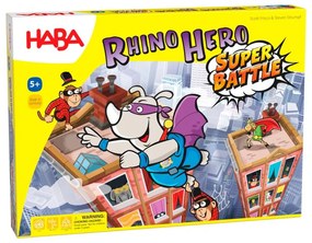 Haba Spoločenská hra pre deti Rhino Hero Super Bitka od 5 rokov