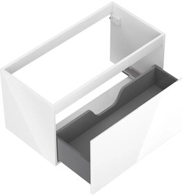Mexen Orio, kúpeľňová skrinka 90 cm, 1 zásuvka, biela lesklá, 91A10-09047-1-BF00