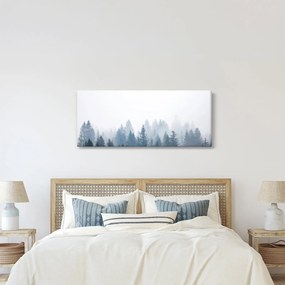 Obraz - Zahmlený les (120x50 cm)