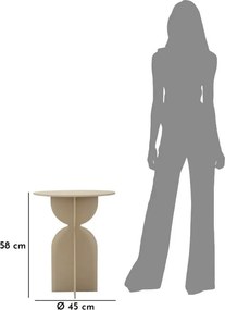 Kovový okrúhly odkladací stolík ø 45 cm Dune – Mauro Ferretti