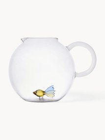 Ručne vyrobený džbán na vodu z borosilikátového skla Animal Farm, 2,4 l