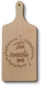 Sablio Doštička na krájanie Tím ženícha Motýlik
