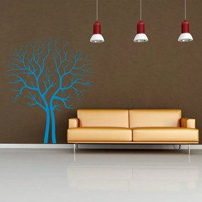 Veselá Stena Samolepka Strom na jeseň Farba: modrá, Veľkosť: 80 x 94 cm