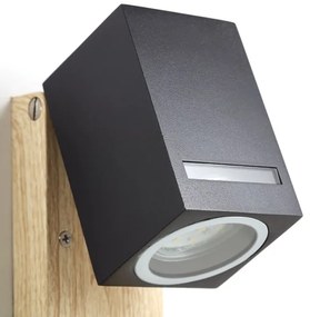 Brilliant - Vonkajšie nástenné svietidlo GALENI 1xGU10/20W/230V IP44