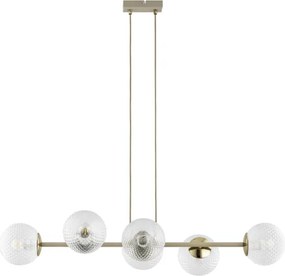 Brilagi - Závesný luster na lane STELLA 6xE27/60W/230V béžová/zlatá