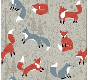 Sada 2 ks dekoračných obliečok na vankúš FOXIVA 40x60 cm, sivá