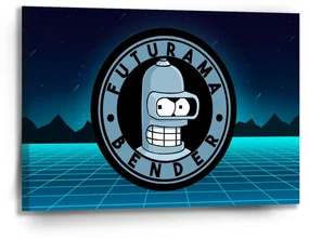 Sablio Obraz Futurama Bender Štvrtá dimenzia - 90x60 cm
